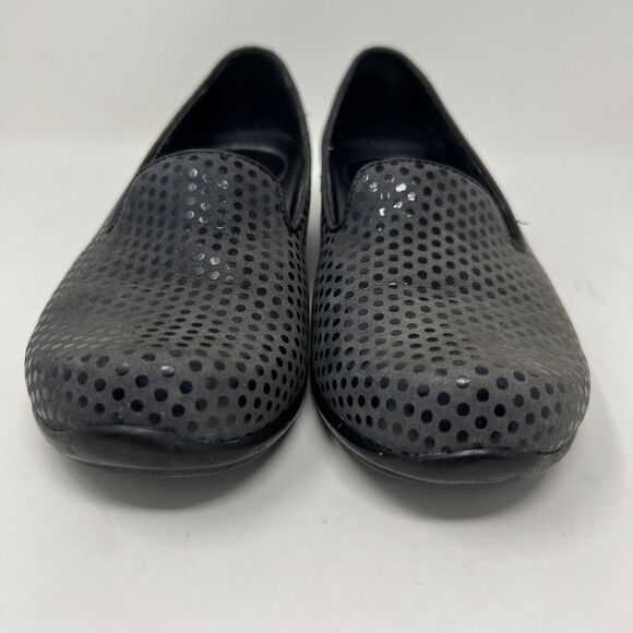 Dansko Olivia Slip On Shimmer Polka Dot Flats Loafers Black EU 37 Women’s Size 7 - Picture 5 of 11